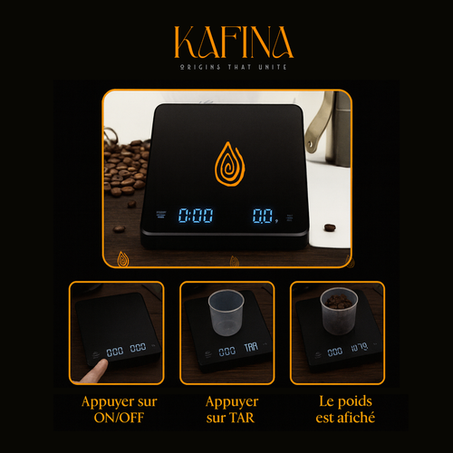 Balance de préparation Kafina – 0,1 g + minuterie