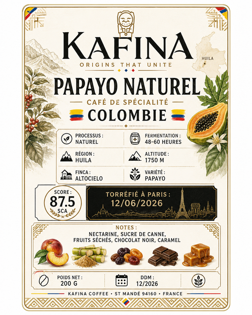 🇨🇴 Colombie – Papayo Naturel / Huila