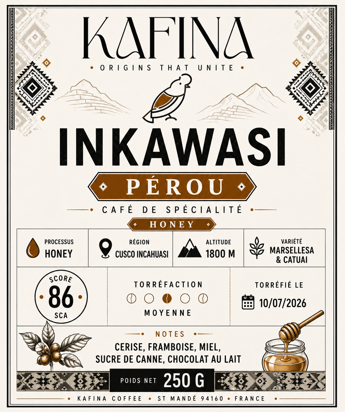 🇵🇪 Pérou – Inkawasi Honey / Cusco